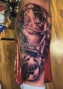 ironman tattoo by shred